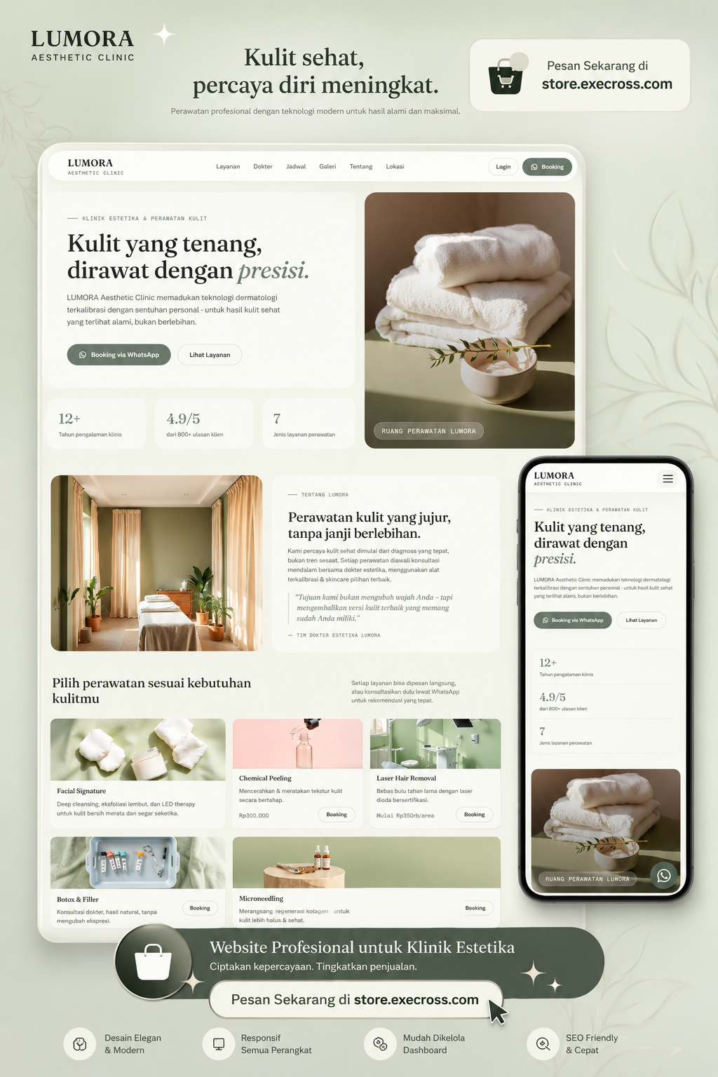 Lumora Aesthetic Clinic Website